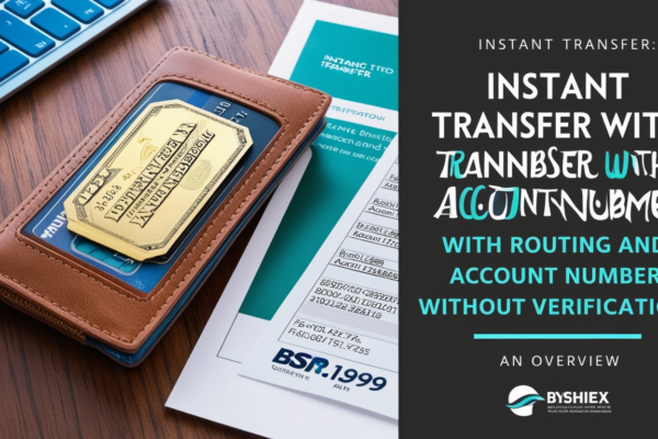 Instant Transfer with Routing and Account Number Without Verification