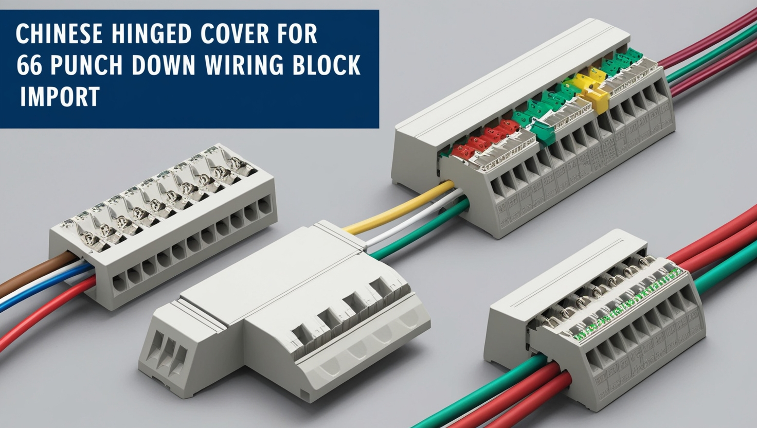 Chinese Hinged Cover for 66 Punch Down Wiring Block Import